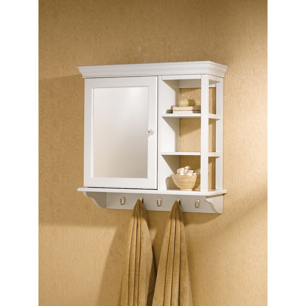 Jaclyn Smith Traditions White Bathroom Wall