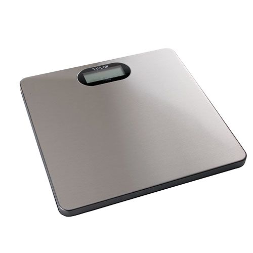 Taylor Precision Products High Capacity Weight Scale, Brushed Stainless