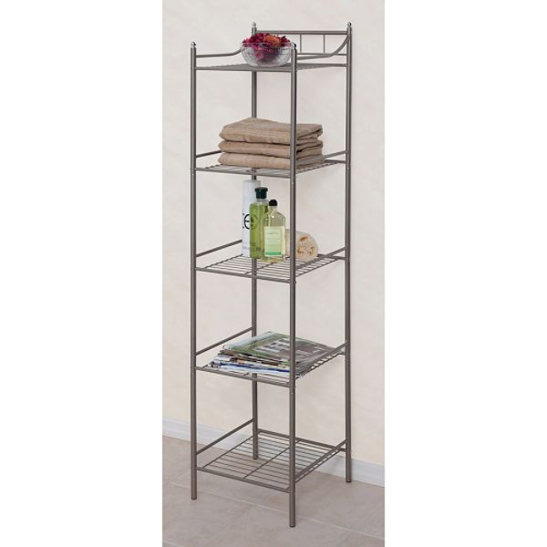 5 Shelf Tower - Nickel Finish DI-20065-NI