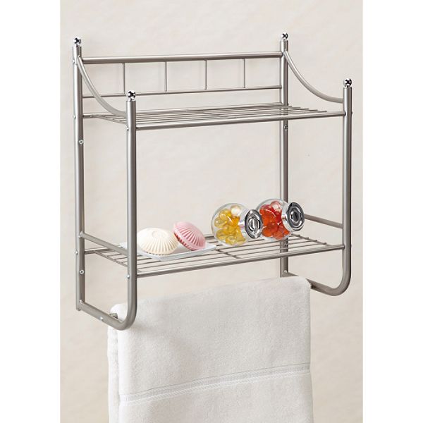 2 Shelf Wall Organizer - Satin Nickel DI-20066-NI