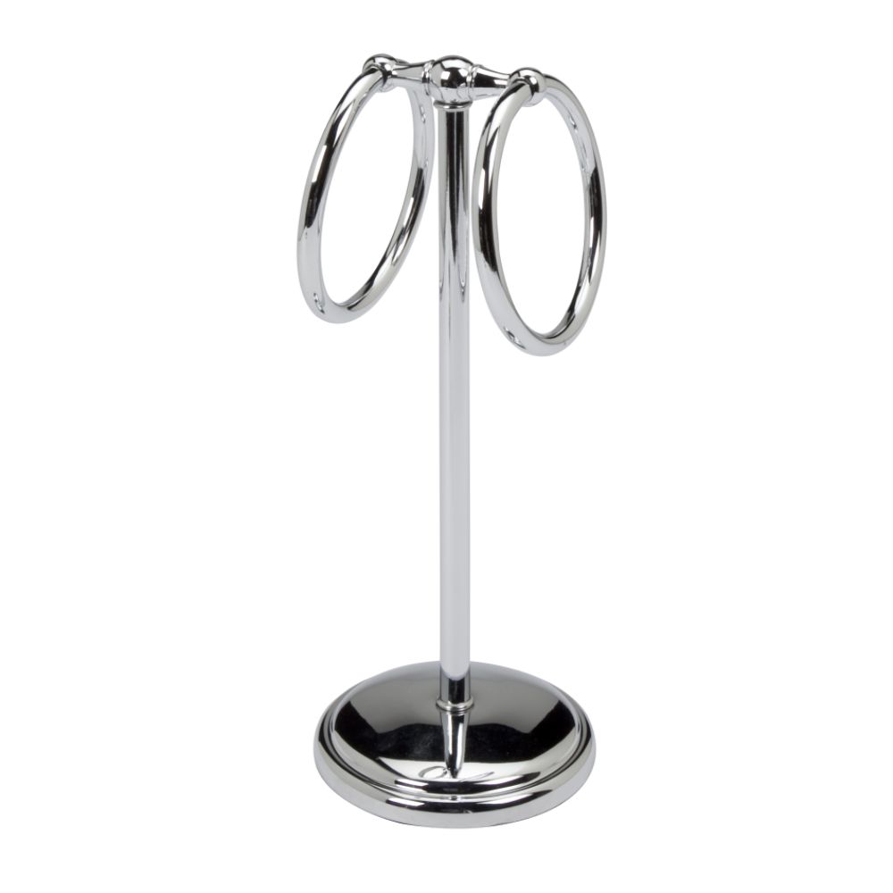 Essential Home Double Ring Guest Towel Stand, Chrome Finish at Sears.com