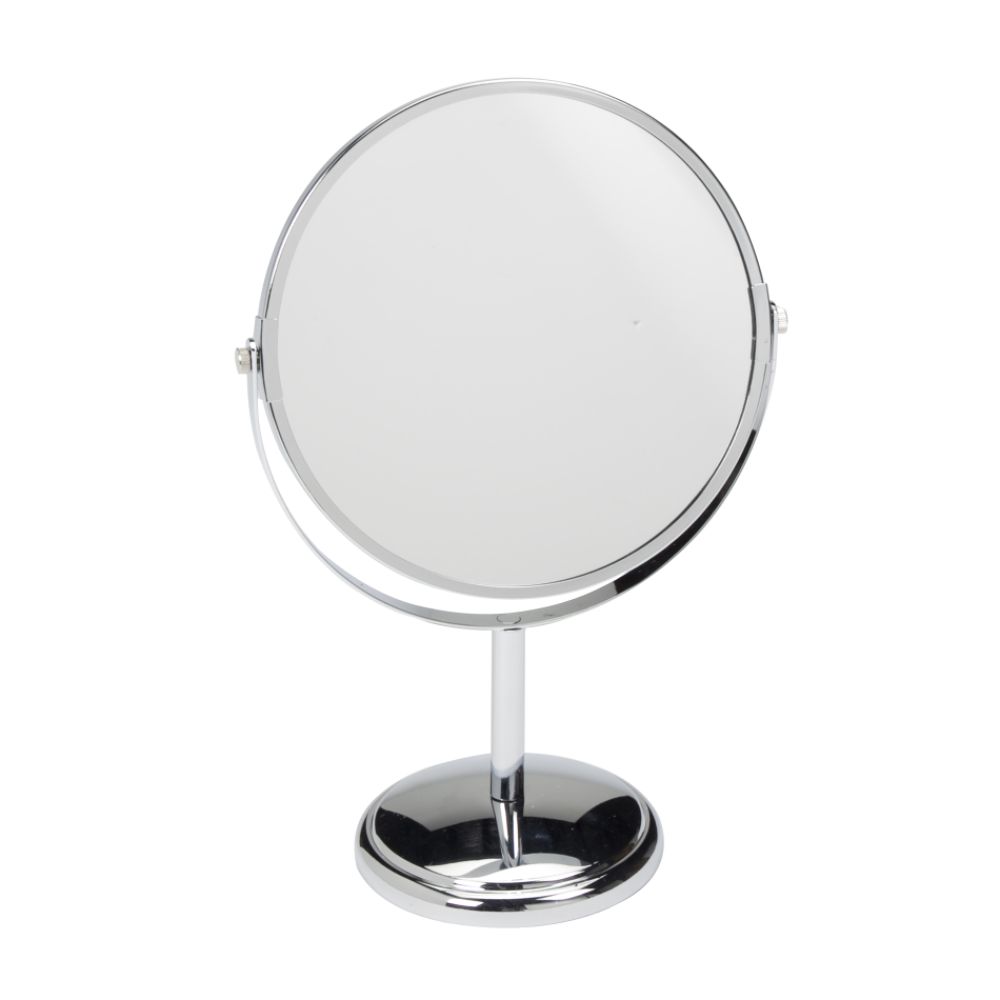 Essential Home Standing Vanity Mirror, Chrome Finish