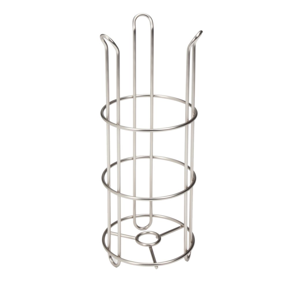Essential Home Spare Toilet Tissue Holder, Nickel Finish
