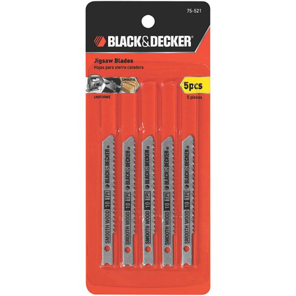 Tools Black & Decker 5 Pc. Jigsaw Blades - 75-521 75-521