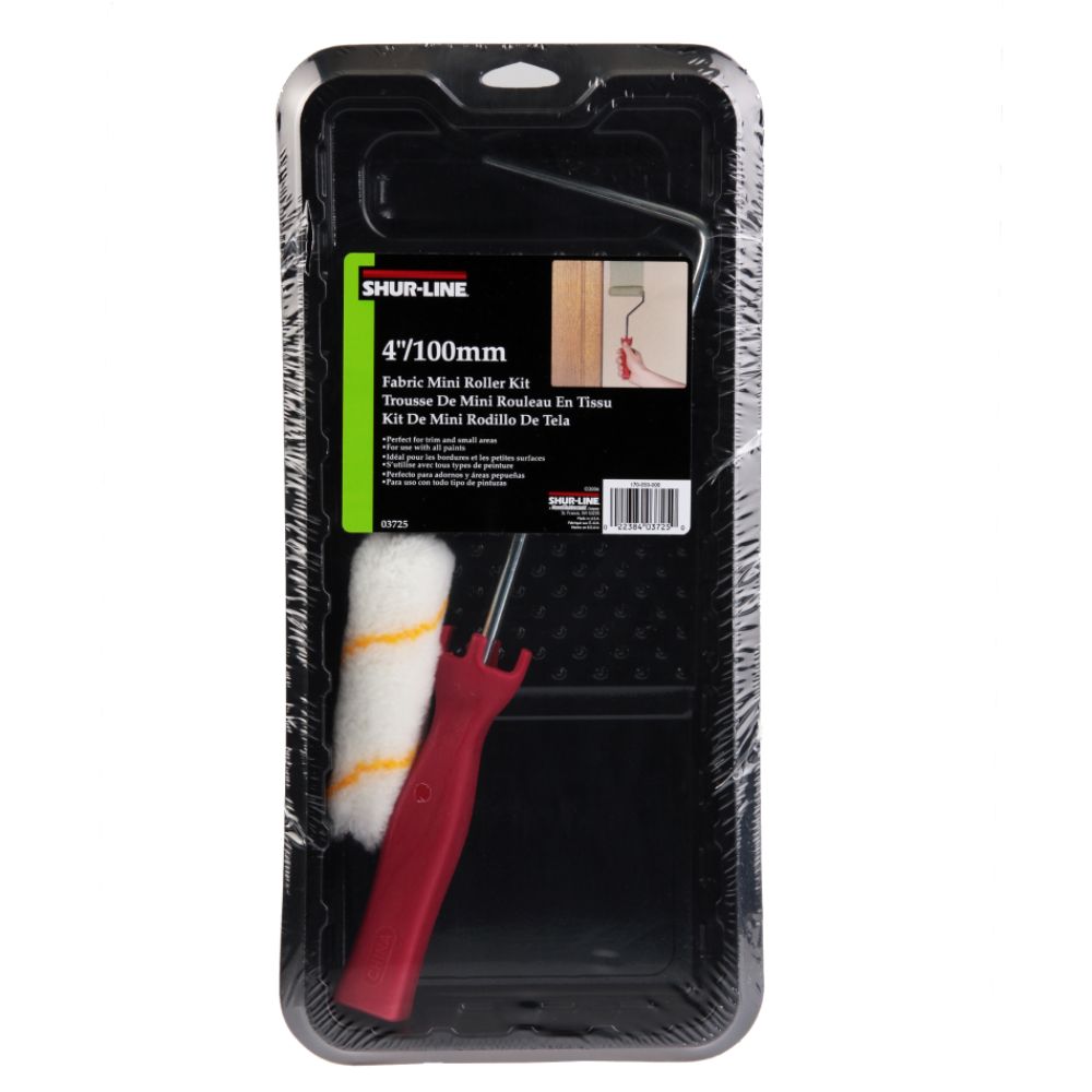 Shur-Line Fabric Mini Roller Kit - 4 Inch.