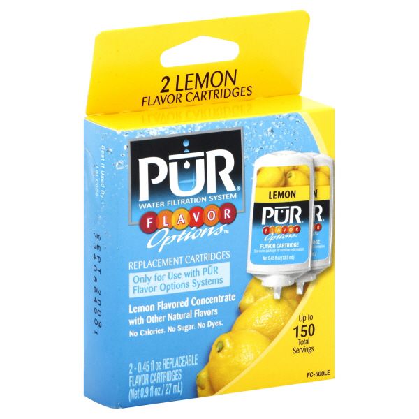 Pur PUR Replacement Water Filter, Lemon, 2 cartridges (0.45 fl oz)