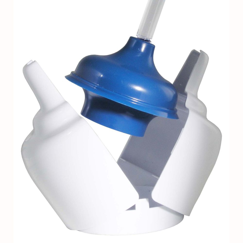 Essential Home Tahoe Series Toilet Plunger with Caddy