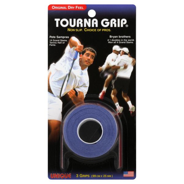 Unique Tourna Grip, Original Dry Feel, 3 grips