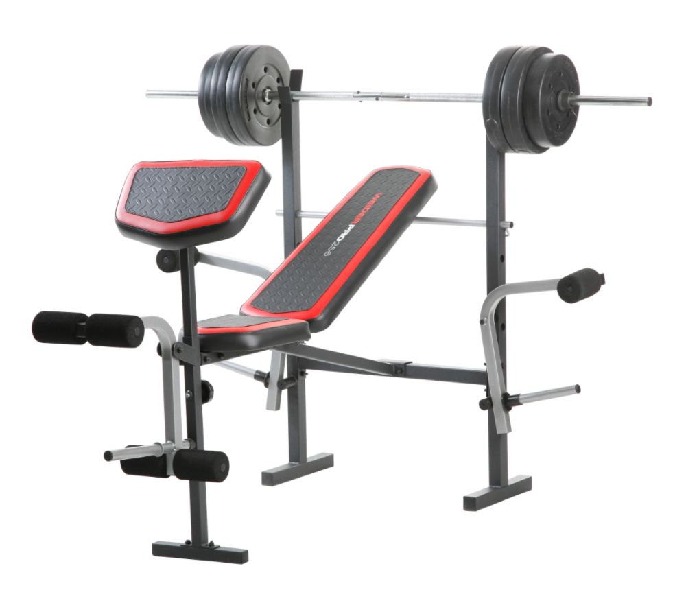 Weider PRO 256 Bench/Combo 80 lb. Vinyl Set