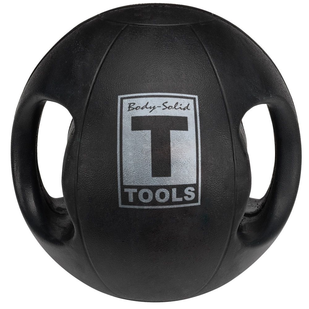 12Lb Black Dual Grip Medicine Ball