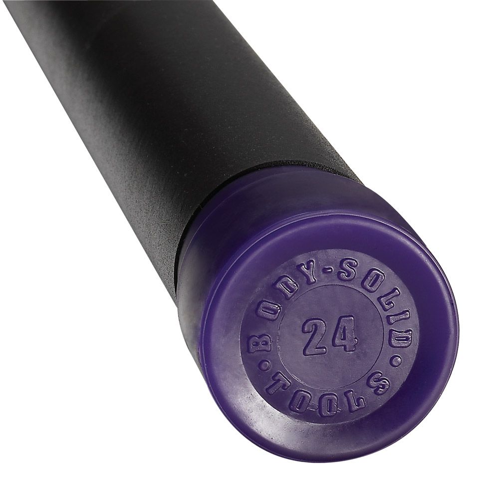 24Lb Dark Purple Padded Weighted Bar