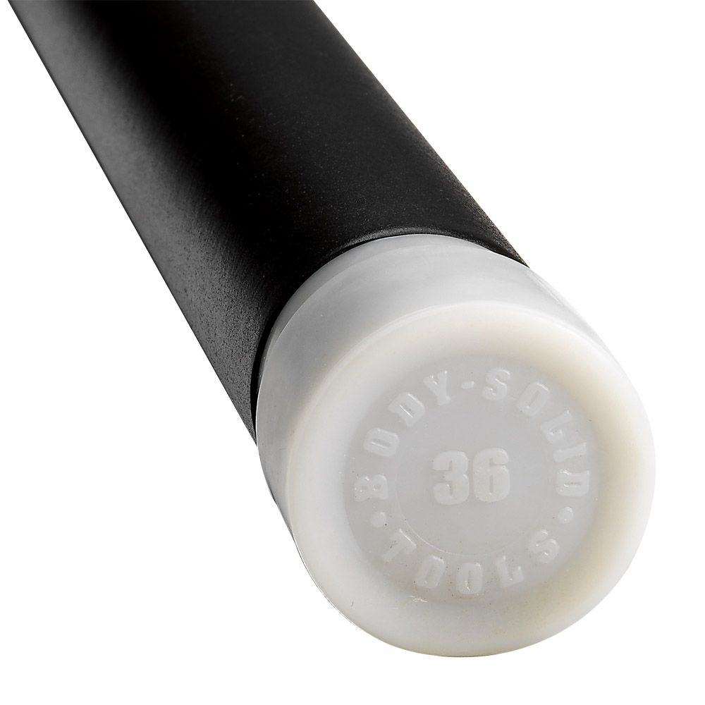 36Lb Light Gray Padded Weight Bar