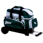 DOUBLE ROLLER - TWO BALL WHEELED BOWLING BAG - PHILADELPHIA EAGLES