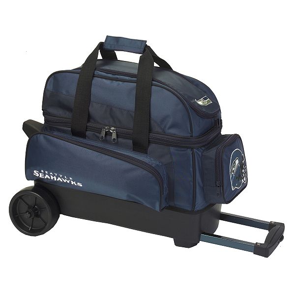 Nfl Double Roller - Two Ball Wheeled Bowling Bag - Seattle Seahawks
