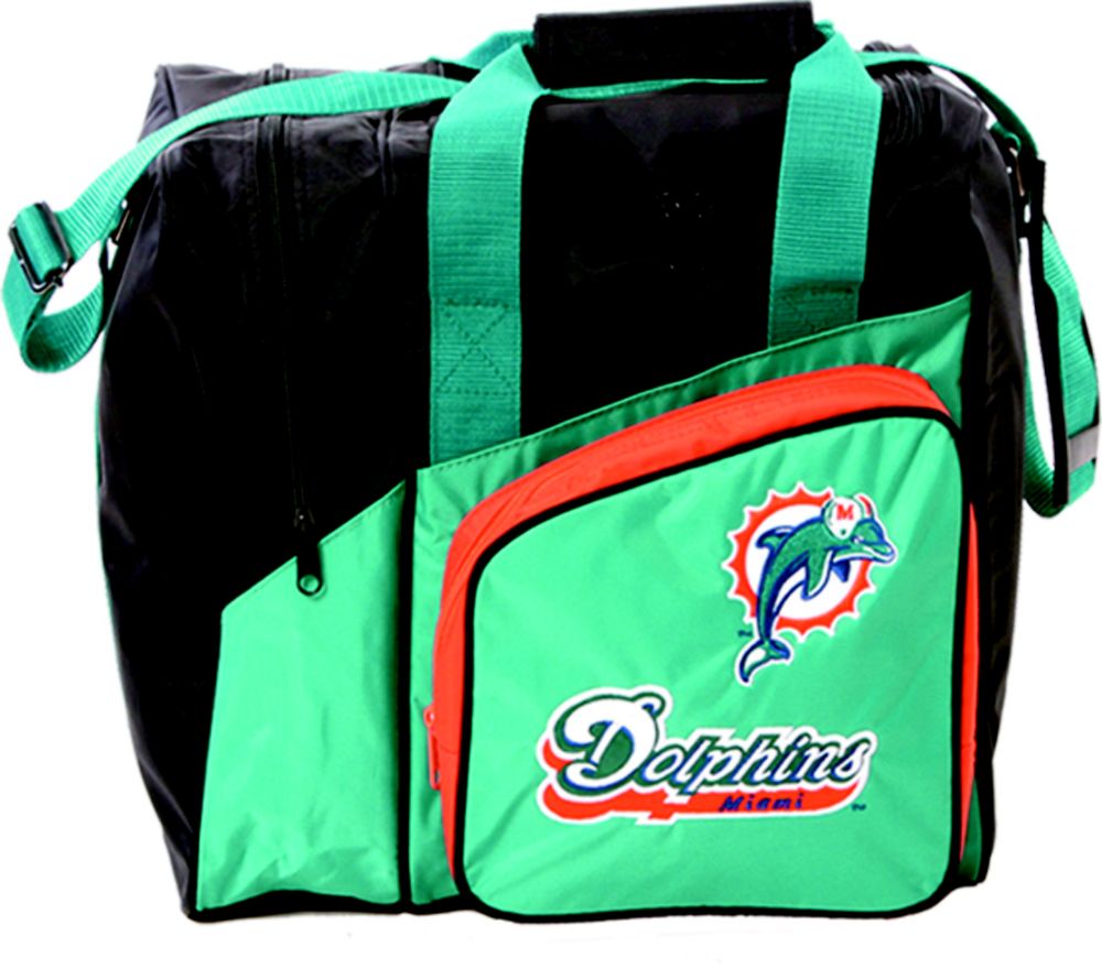 Nfl Single Ball Bowling Bag Tote - Miami Dolphins