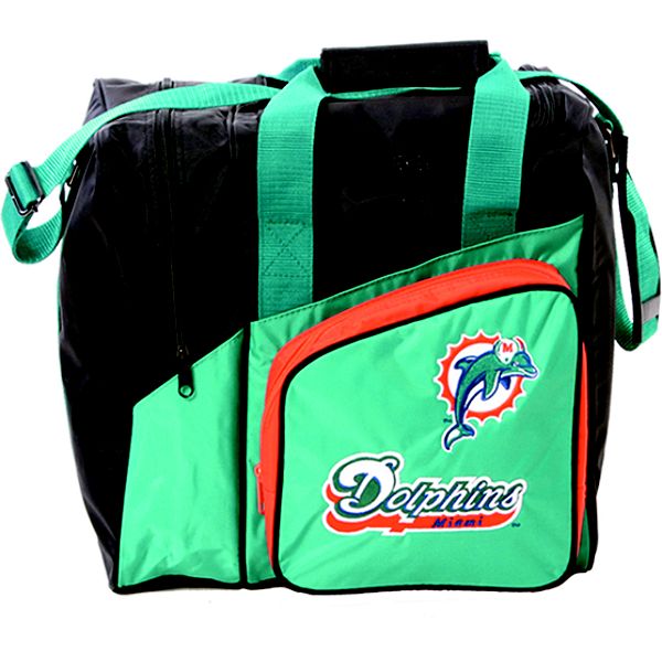 Nfl Single Ball Bowling Bag Tote - Miami Dolphins
