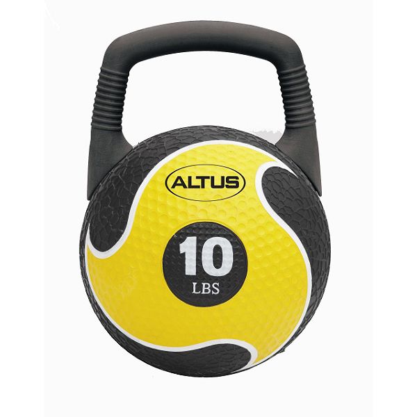 ALTUS Be Fit Look Fit 2 IN 1 10 lb. Power Medicine Ball & Kettlebell