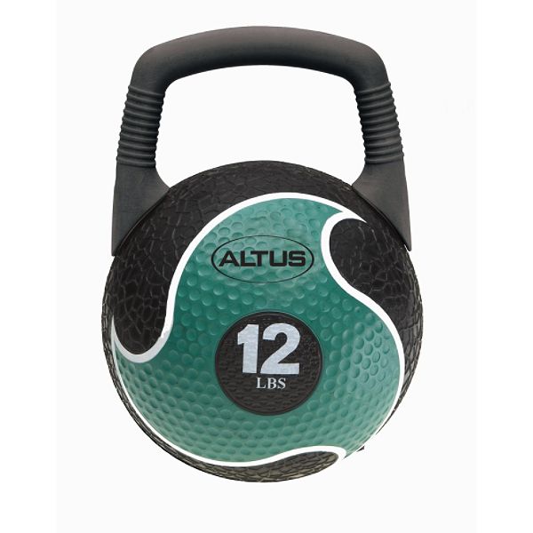 ALTUS Be Fit Look Fit 2 IN 1 12 lb. Power Medicine Ball & Kettlebell