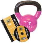 GOFIT GF-KBELL7D 7 lbs. Premium Kettlebell with Training DVD - Magenta