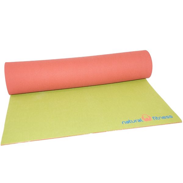 Natural Fitness Natural Rubber Divine Yoga Mat - Red Rock/Moss