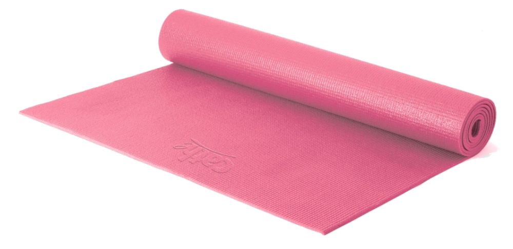 Fitness by Cathe Yoga Mat w/DVD, Pink