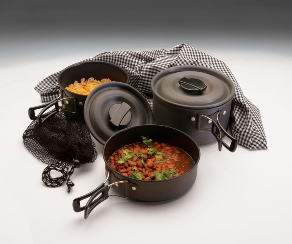 Texsport Cook Set, The Scouter Black Ice Hard Anodized
