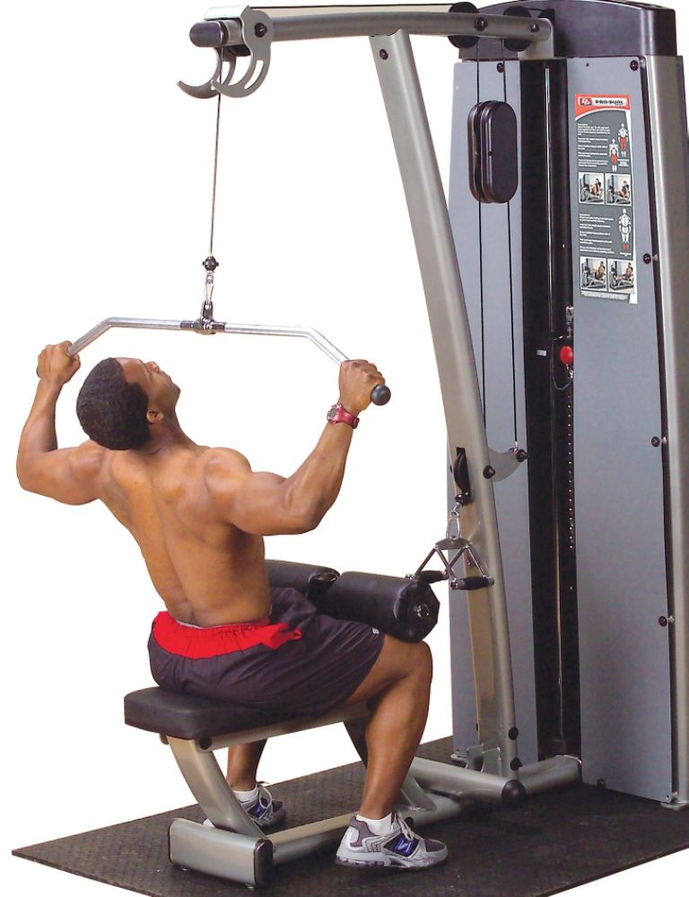 Pro Dual Lat Pull-Down/Mid Row-Dgym - 310Lbs