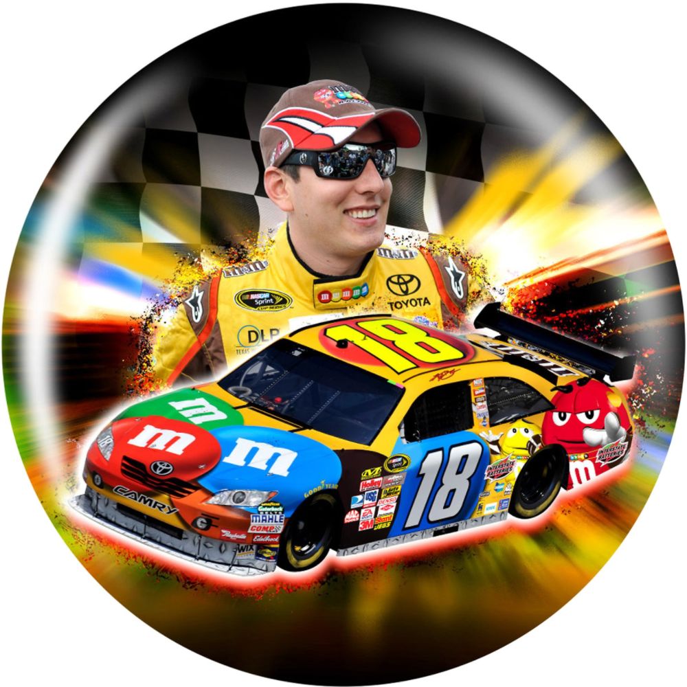 KR Strikeforce NASCAR Kyle Busch #18 2010 Bowling Ball
