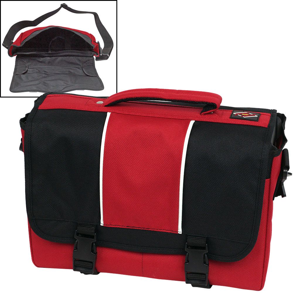 AJ Kitt Sport Hipster Messenger Bag with Media Pouch - Red at Kmart.com