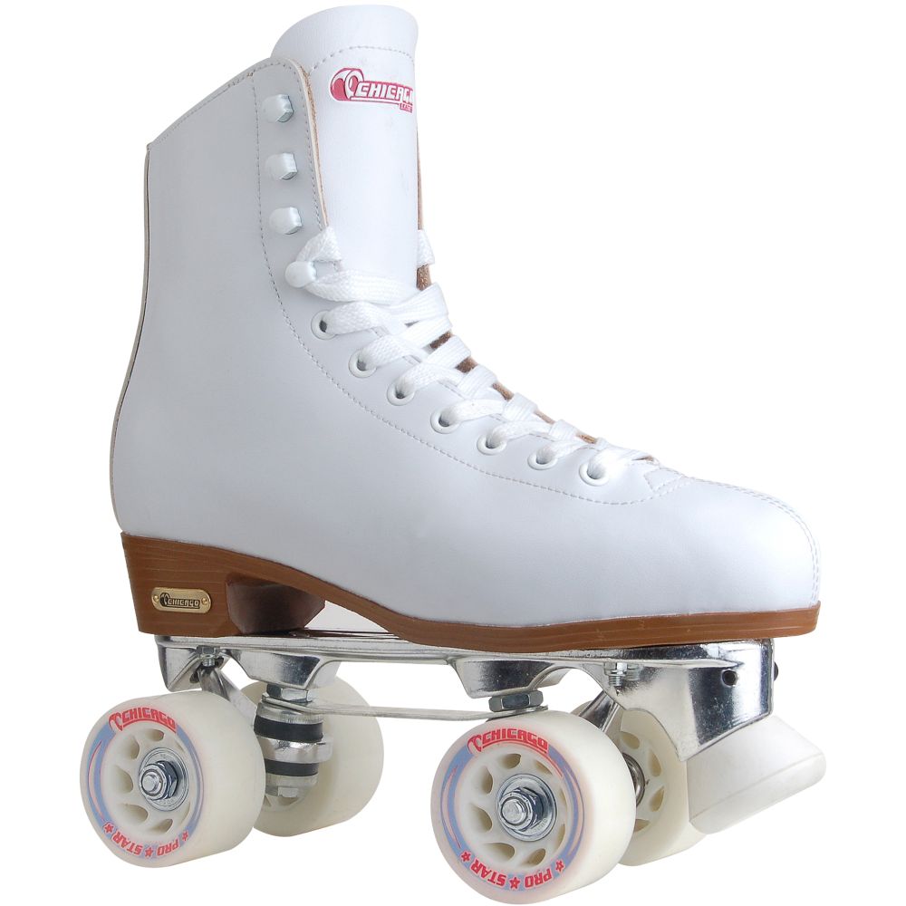 Chicago Skates Ladies Leather Lined Rink Skate White