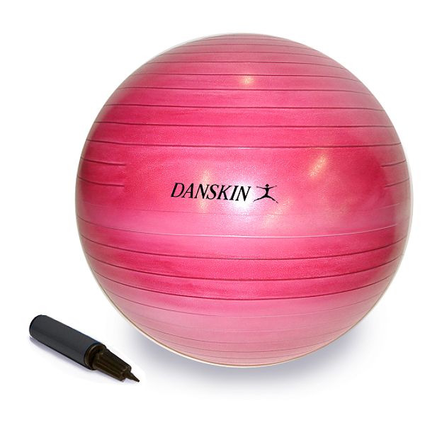Danskin 55 cm. Core Ball, Swirl with DVD - Burst Resistant
