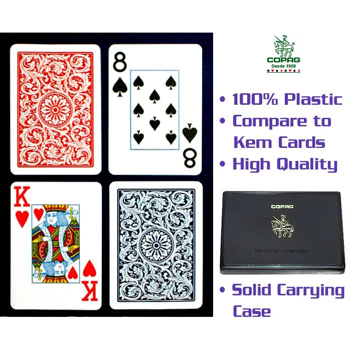 Copag Poker Size Jumbo Index - Blue*Red Setup-2 Decks at Sears.com