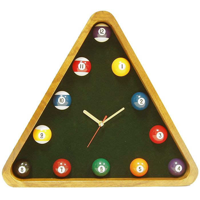 Trademark Pool Rack Quartz Clock with Solid Wood Frame price decreased by 42%