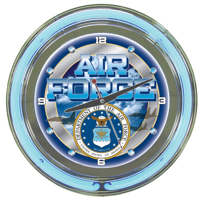 Trademark US Air Force Logo Neon Clock - 14 inch Diameter Reviews