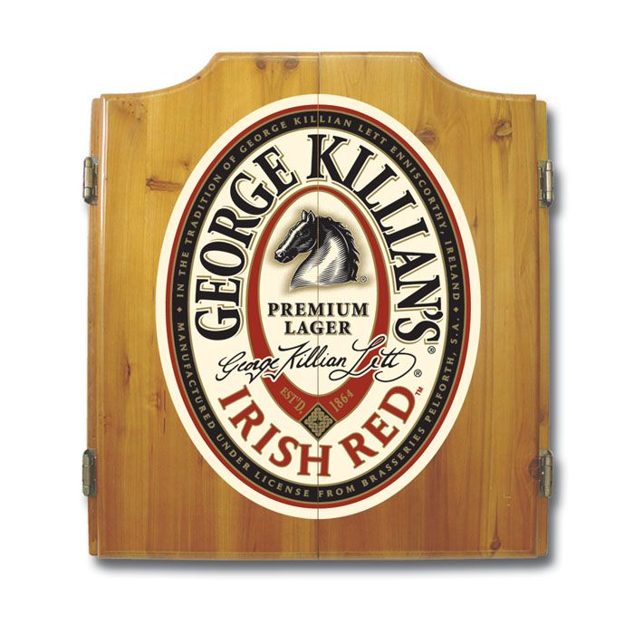 Trademark George Killians Irish Red Dart Cabinet including Darts and Board at Sears.com