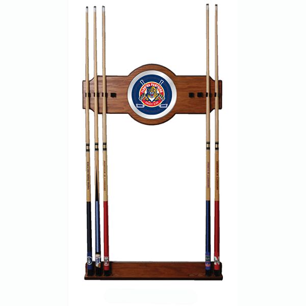 Trademark Nhl Florida Panthers 2 Piece Wood And Mirror Wall Cue Rack 3430000NHL6000FPP Trademark NHL6000 FP