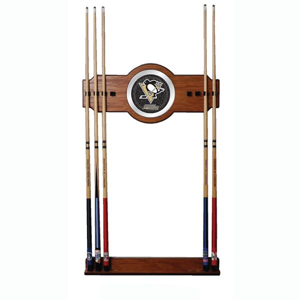 Trademark Nhl Pittsburgh Penguins 2 Piece Wood And Mirror Wall Cue 3430000NHL6000PPP Trademark NHL6000 PP