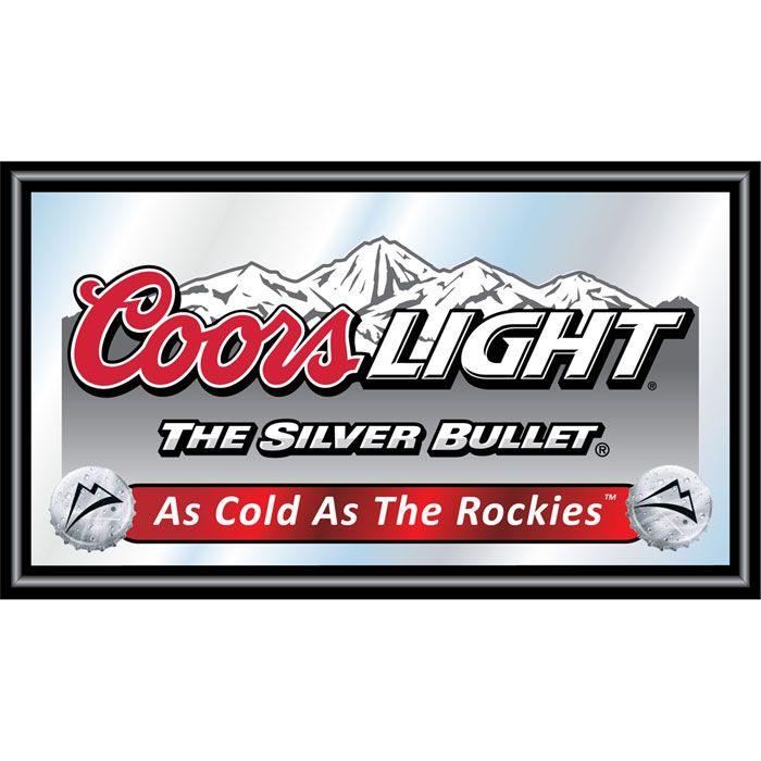 Trademark Coors Light Wood Framed Mirror BIG 15 x 26 inches at Sears.com