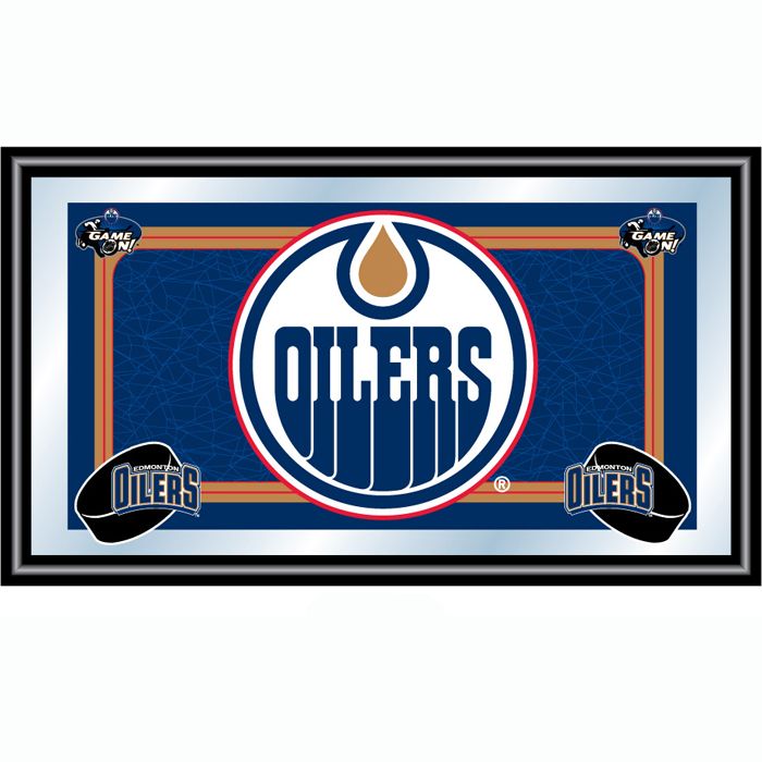 Trademark NHL Edmonton Oilers Framed Team Logo Mirror at Sears.com