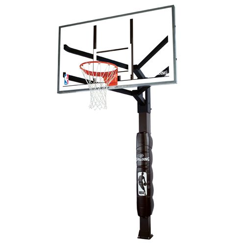 Spalding 60'' Arena View H-Frame Glass Inground