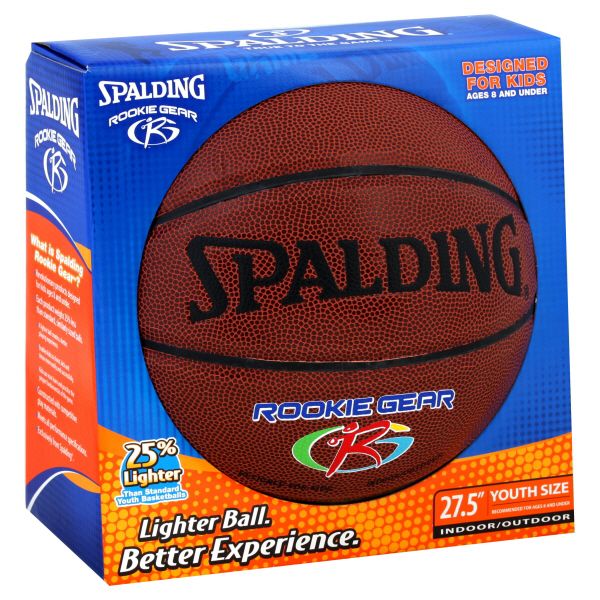 Spalding Rookie Gear Basketball, Indoor/Outdoor, 27.5 Inch Youth Size, 1 ball at Sears.com