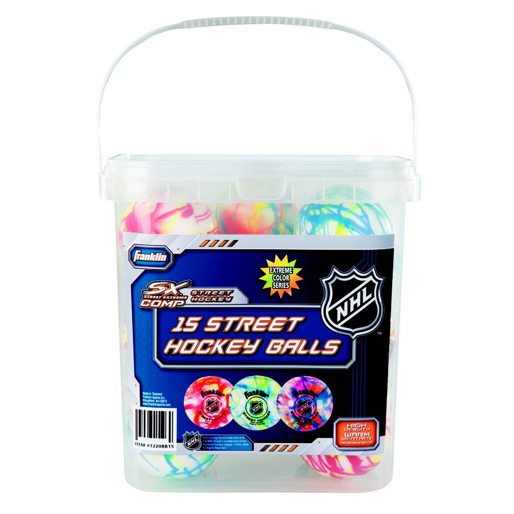 Franklin Sports NHL Extreme Color Balls/15piece Bucket