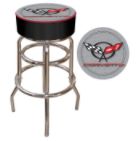 Corvette C5 Padded Bar Stool - Silver