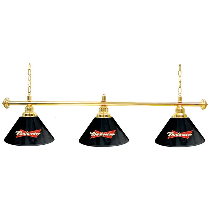 Trademark Budweiser 60 inch 3 Shade Lamp Billiard Pool Table Light at Sears.com