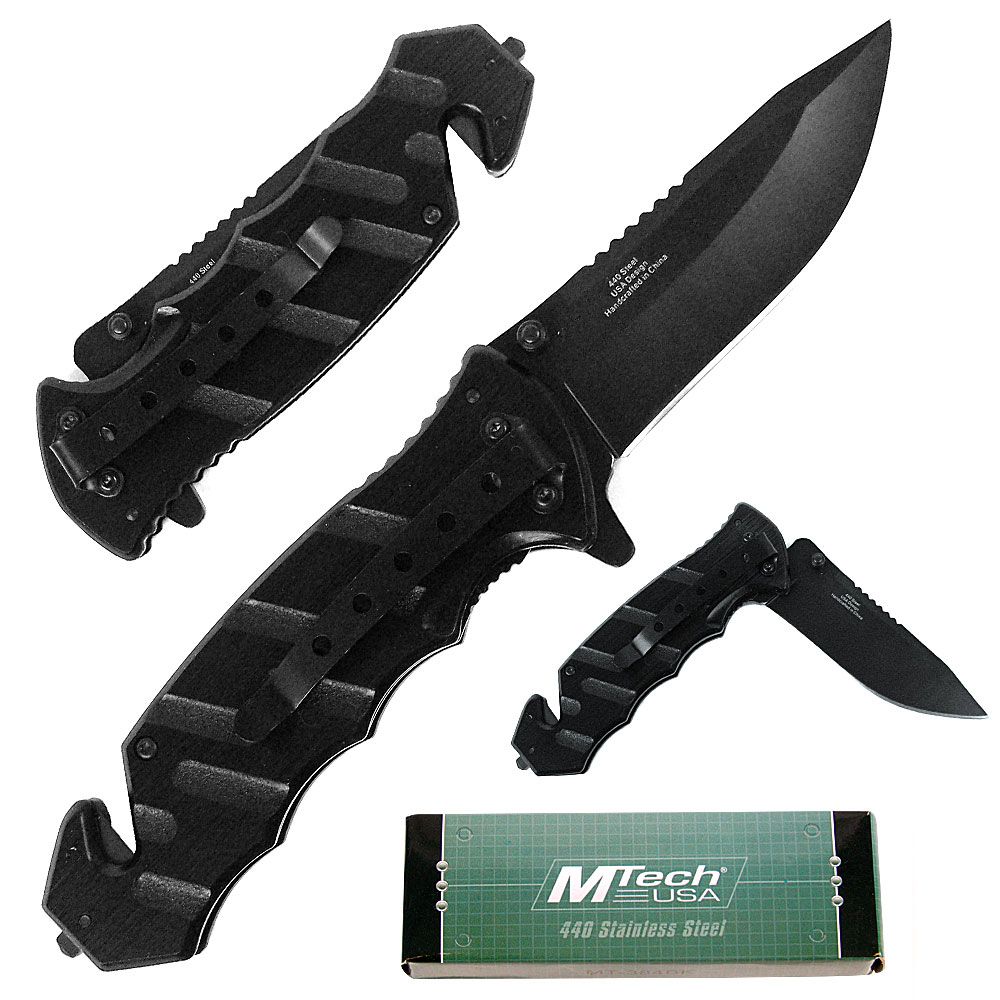 Whetstone 4.75 inch Black Tactical Rescue Knife - Aluminum Handle at Sears.com