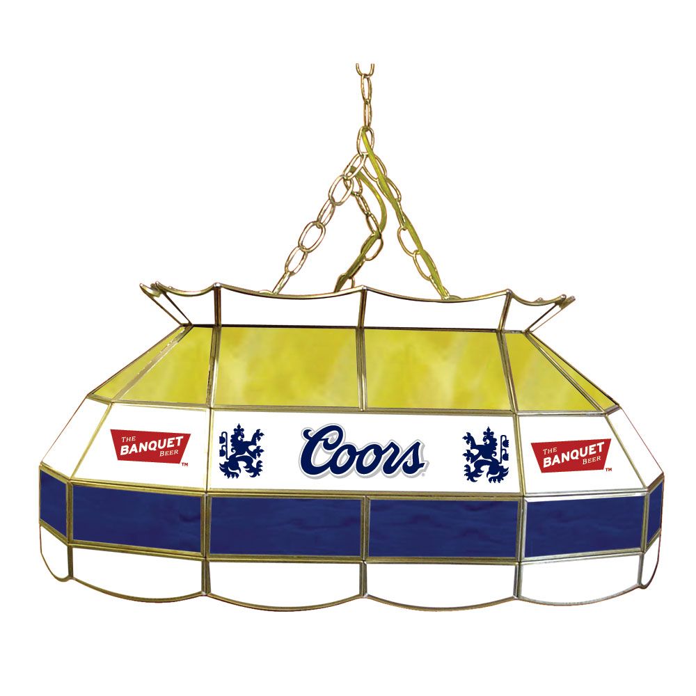 Coors Banquet 28 inch Stained Glass Pool Table Lamp at Sears.com