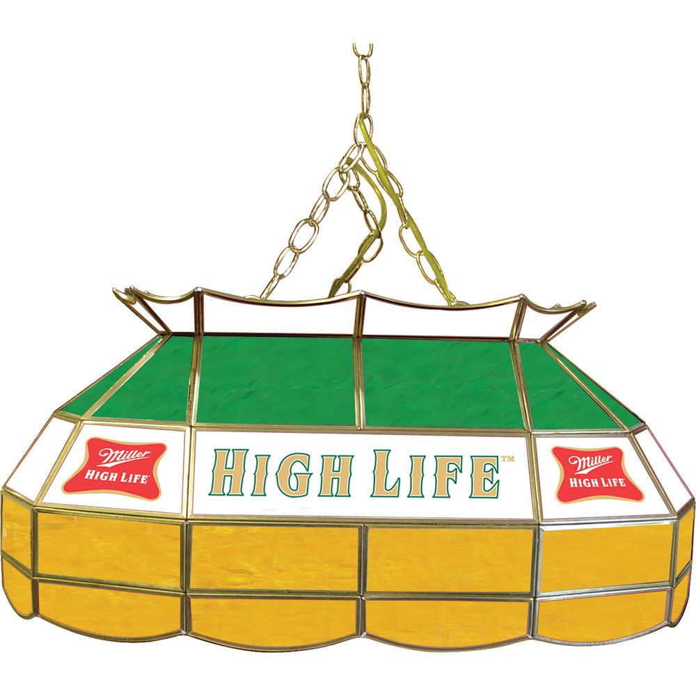 Miller High Life 28 inch Stained Glass Pool Table Light at Sears.com