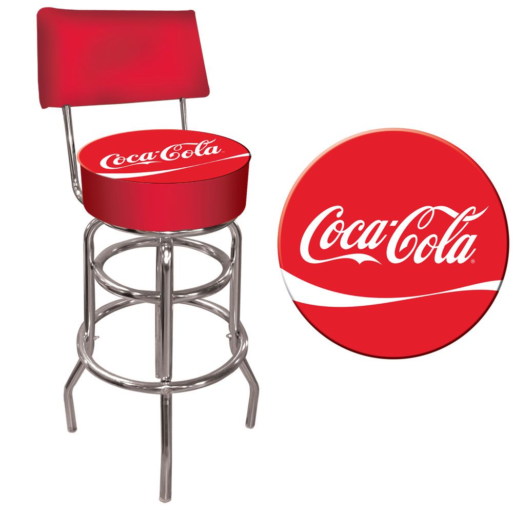 Coca-Cola Coca Cola Pub Stool with Back at Sears.com