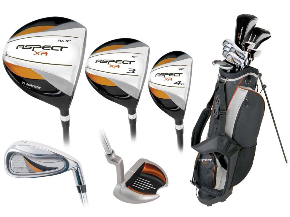 Intech Aspect XR 2/8 Mens Left Hand Graphite Woods and Hybrids Golf Set