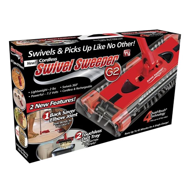 As Seen On TV Swivel Sweeper G-2 Touchless Cordless Sweeper (SWSG2-